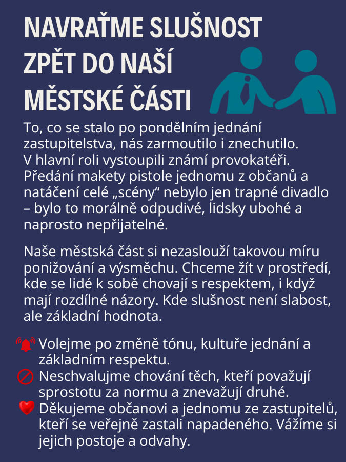 Nezávislí pro Řeporyje slušnost respekt